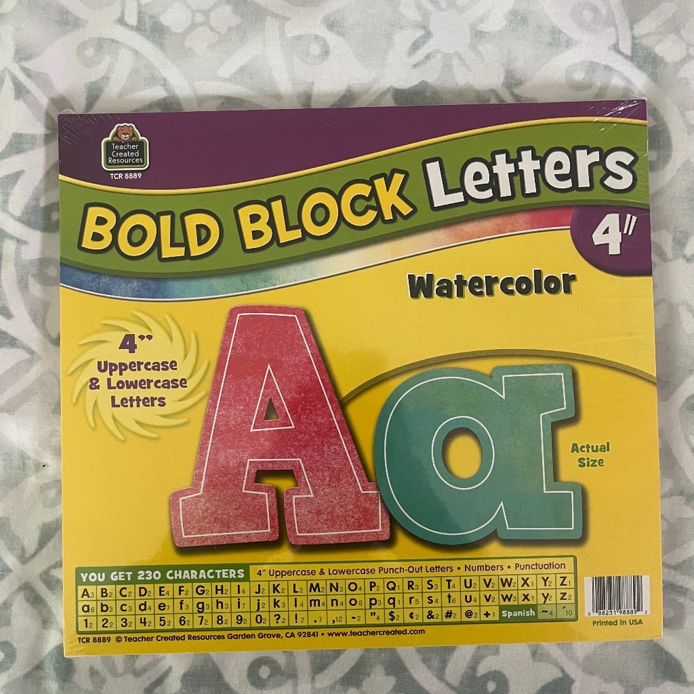 NWT Bold Block Letters